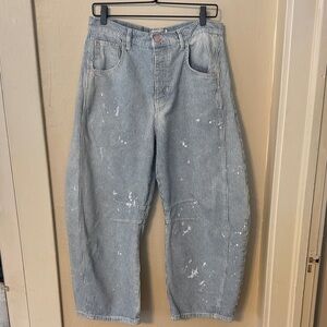 We The Free Cropped Barrel Jean